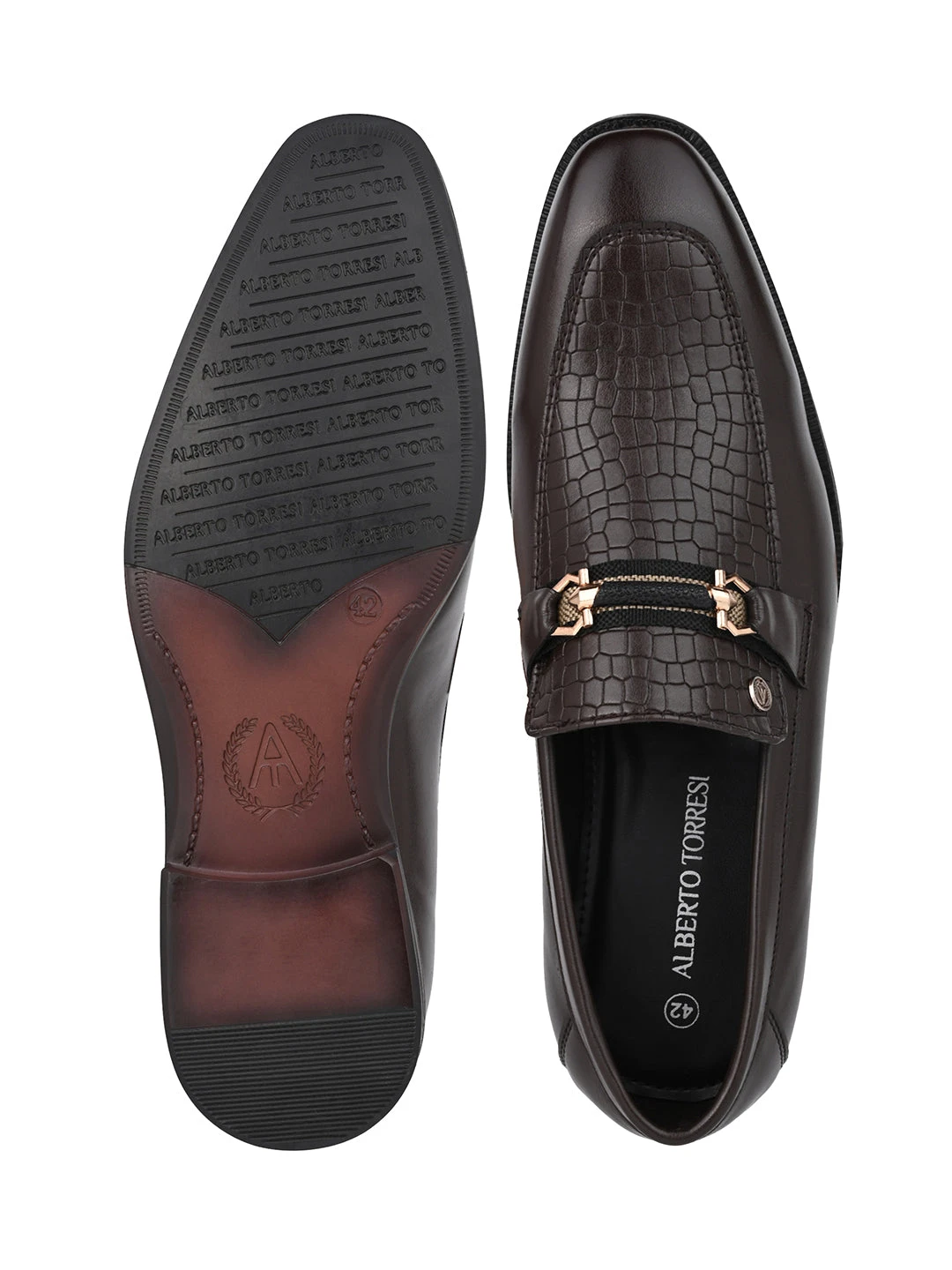 Alberto Torresi MEN'S CALABRIA BROWN BUCKLE SLIP-ON SHOE FOR MEN 6 Alberto Torresi MEN'S CALABRIA BROWN BUCKLE SLIP-ON SHOE FOR MEN - Image 6