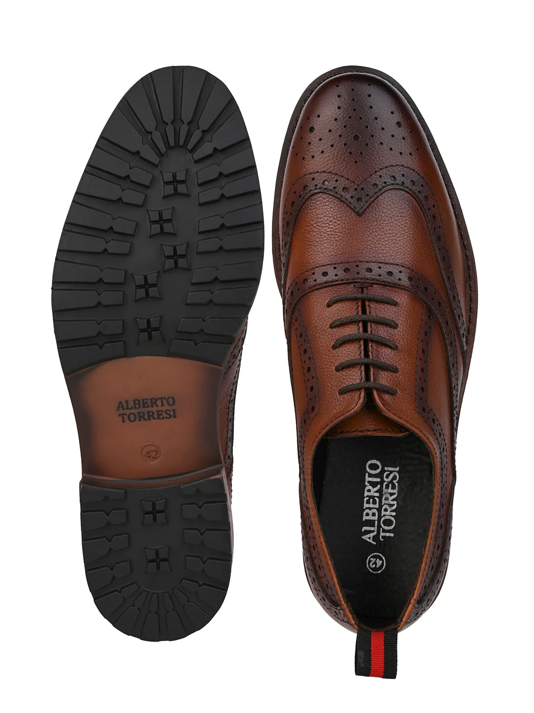 Alberto Torresi Latest TanBrogue Shoes With Padded Insole 8 Alberto Torresi Latest TanBrogue Shoes With Padded Insole - Image 8