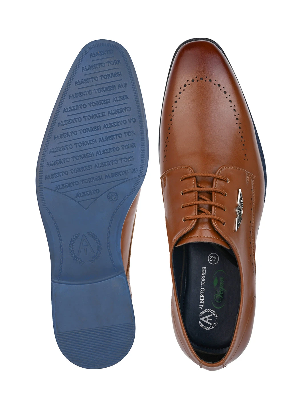 Alberto Torresi Hungary Series 607 Branded Sole Tan Formal Shoes 8 Alberto Torresi Hungary Series 607 Branded Sole Tan Formal Shoes - Image 8