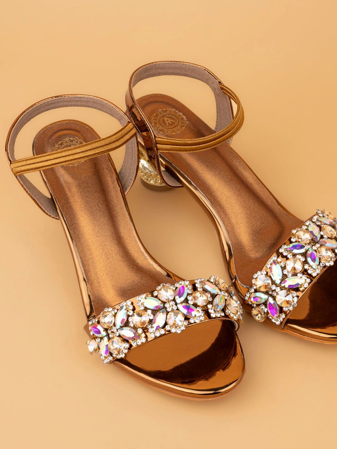 Alberto Torresi Iridescent Stone Embellished Synthetic Heels Sandal 7 Alberto Torresi Iridescent Stone Embellished Synthetic Heels Sandal - Image 7