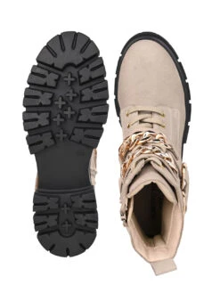 Alberto Torresi Women’s Chunky Sole Ankle Boots With Chain -Alberto Torresi Store 1040 BAIGE 6