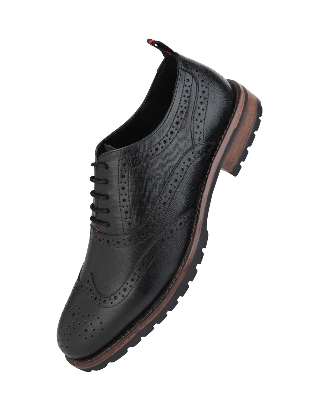 Alberto Torresi LatestBlack Brogue Shoes With Padded Insole 4 Alberto Torresi LatestBlack Brogue Shoes With Padded Insole - Image 4