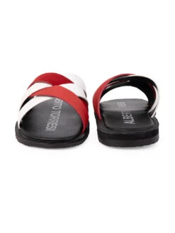Alberto Torresi Men Red Slippers -Alberto Torresi Store 59269 WHITE RED 6 aa969f0b 0d6b 466e a224 553b2a65dfc2