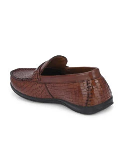Genuine Leather Textured Impact Technolog Slip On -Alberto Torresi Store 63797 TAN CROCO 3