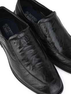 Alberto Torresi Shiny CrinkleBlack Leather Slip InSneakers Eva Sole Formals 16 Alberto Torresi Shiny CrinkleBlack Leather Slip InSneakers Eva Sole Formals -Alberto Torresi Store 66701 BLACK 7