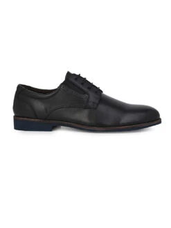 Alberto Torresi Horwik Series Black Crust Leather Plain Lace-up -Alberto Torresi Store 66706 BLACK 2