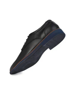 Alberto Torresi Horwik Series Black Crust Leather Plain Lace-up -Alberto Torresi Store 66706 BLACK 3