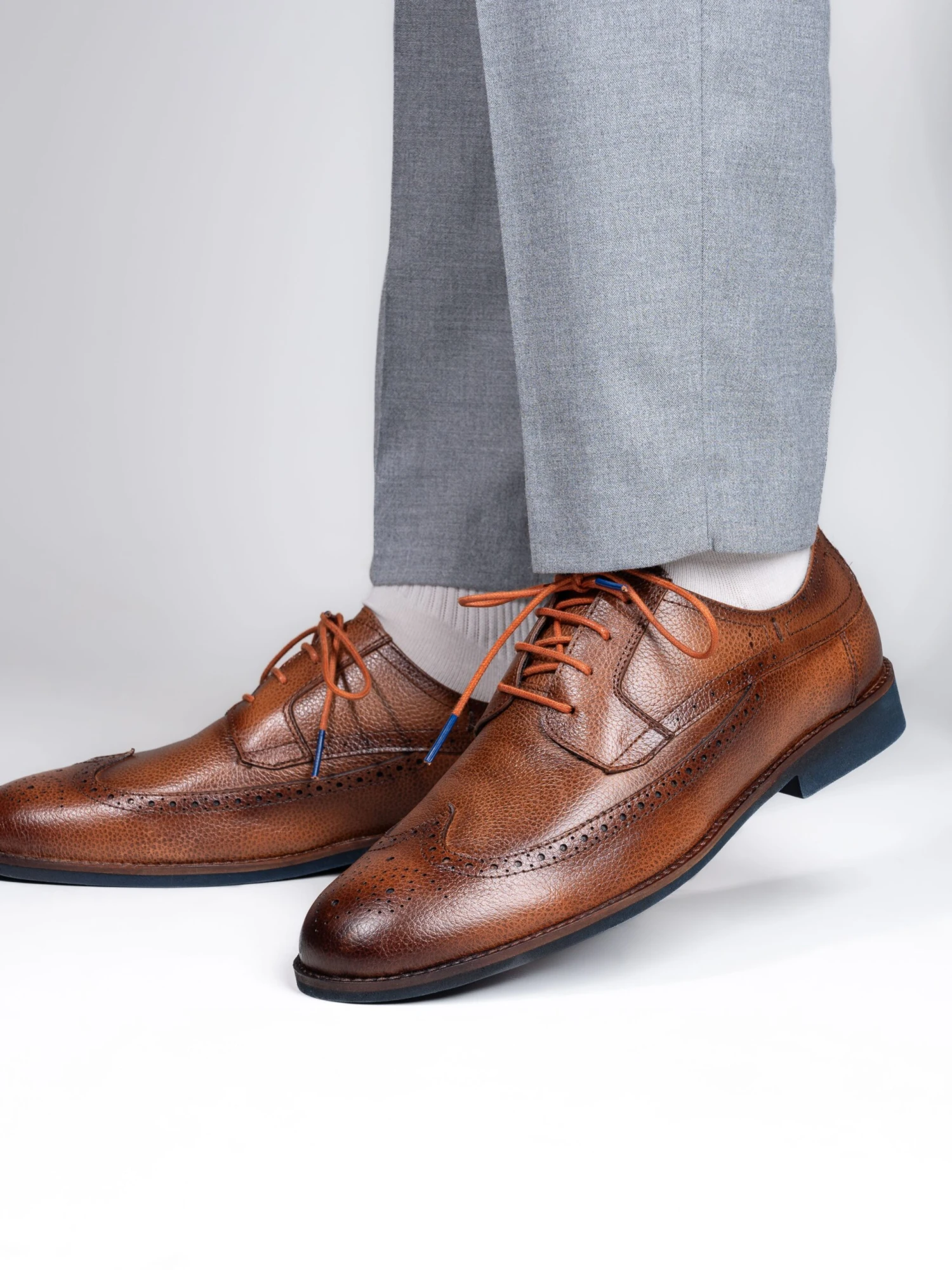 Alberto Torresi Horwik Series Tan Mild Leather Brogue Shoe 2 Alberto Torresi Horwik Series Tan Mild Leather Brogue Shoe - Image 2