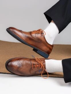 Alberto Torresi Horwik Series Tan Mild Leather Brogue Shoe 10 Alberto Torresi Horwik Series Tan Mild Leather Brogue Shoe -Alberto Torresi Store 66707 TAN 5