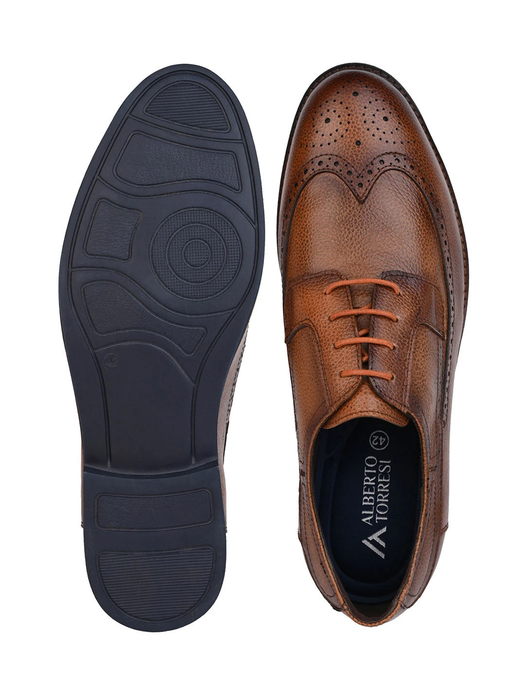 Alberto Torresi Horwik Series Tan Mild Leather Brogue Shoe 8 Alberto Torresi Horwik Series Tan Mild Leather Brogue Shoe - Image 8