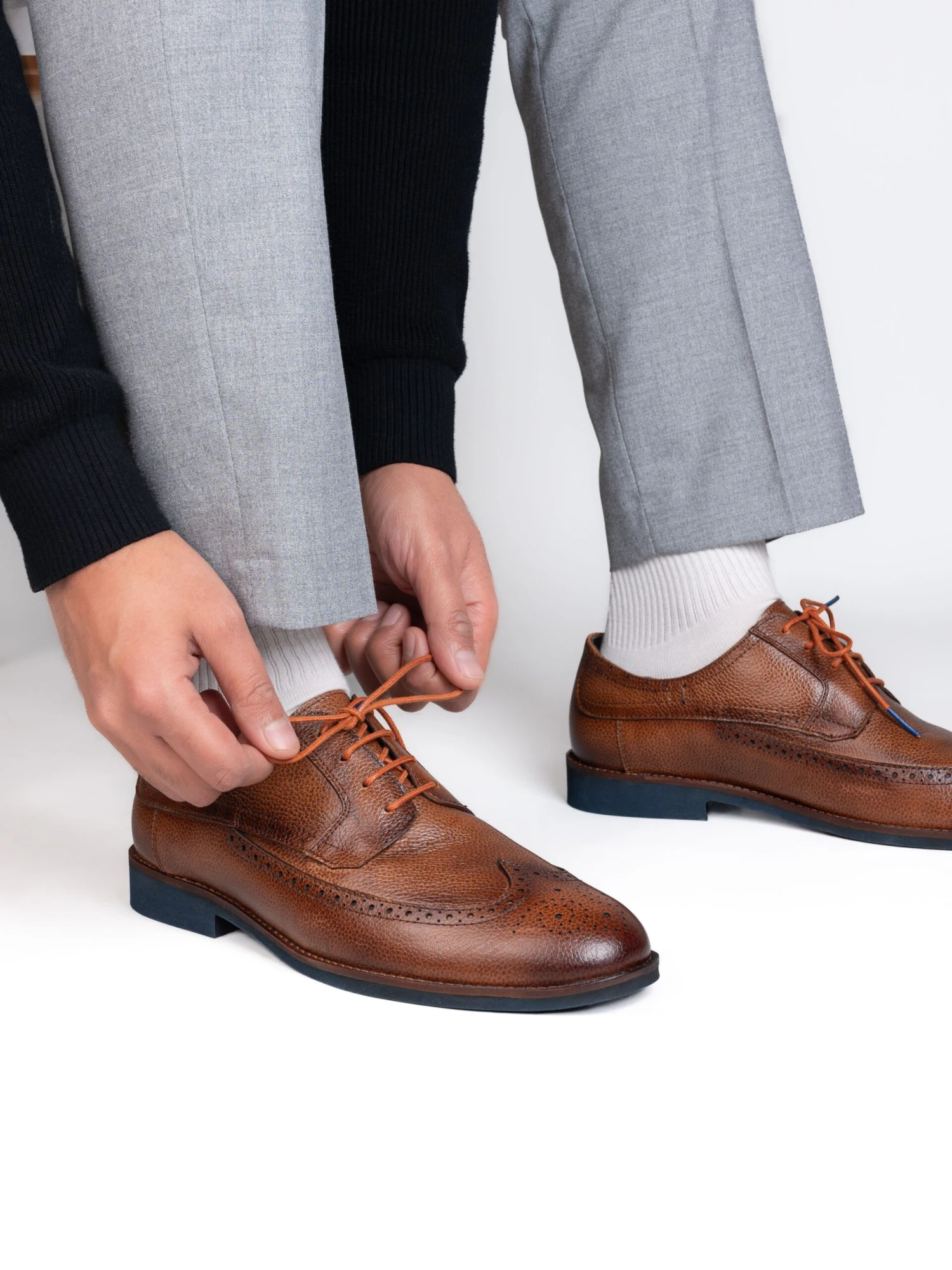 Alberto Torresi Horwik Series Tan Mild Leather Brogue Shoe 5 Alberto Torresi Horwik Series Tan Mild Leather Brogue Shoe - Image 5