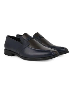 Alberto Torresi Office Edition Blue Brown Faux Leather Slip On 800 -Alberto Torresi Store 66800 BLUE BROWN 2