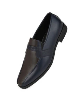 Alberto Torresi Office Edition Blue Brown Faux Leather Slip On 800 -Alberto Torresi Store 66800 BLUE BROWN 4