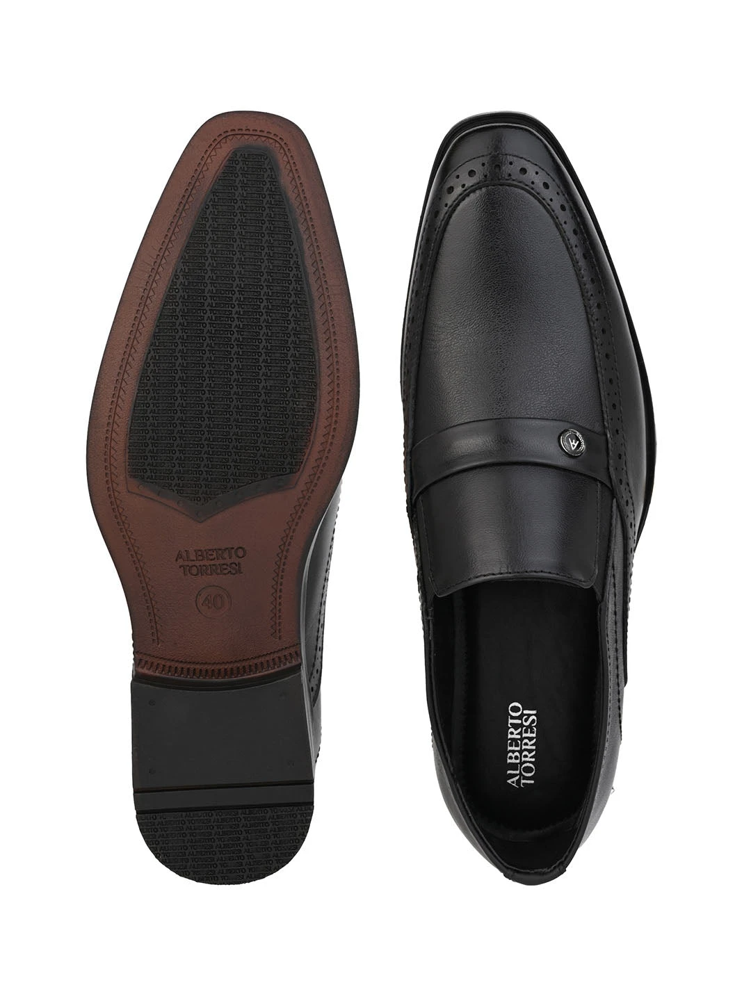 Alberto Torresi Black Formals Slip-Ons 8 Alberto Torresi Black Formals Slip-Ons - Image 8