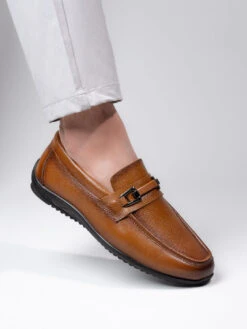 Alberto Torresi Genuine Leather Filter Your Pain Rubber Sole Loafers -Alberto Torresi Store 66940 TAN 2 55f5058d 3f03 4837 88d9 f103fbee79dd