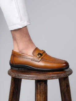 Alberto Torresi Genuine Leather Filter Your Pain Rubber Sole Loafers -Alberto Torresi Store 66940 TAN 3 e319b980 2816 42e5 ac20 fc9fd1ef907a