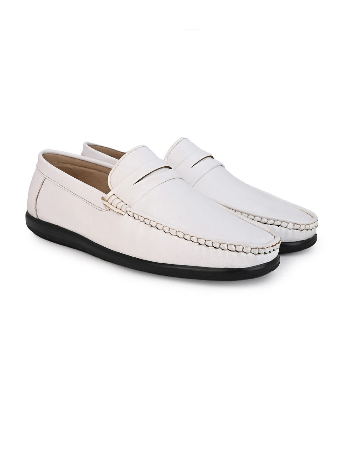 Alberto Torresi White Slip On Loafer 2 Alberto Torresi White Slip On Loafer - Image 2