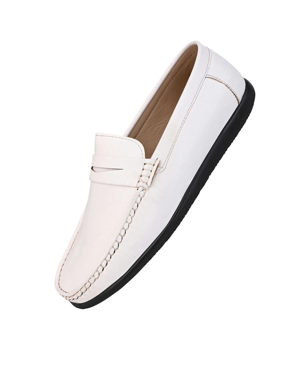 Alberto Torresi White Slip On Loafer 4 Alberto Torresi White Slip On Loafer - Image 4