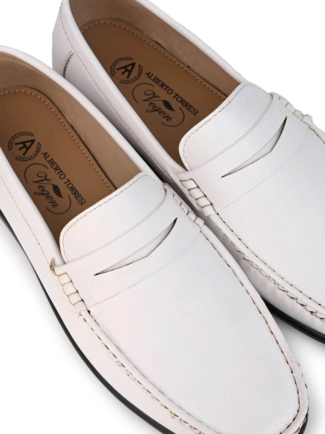 Alberto Torresi White Slip On Loafer 7 Alberto Torresi White Slip On Loafer - Image 7