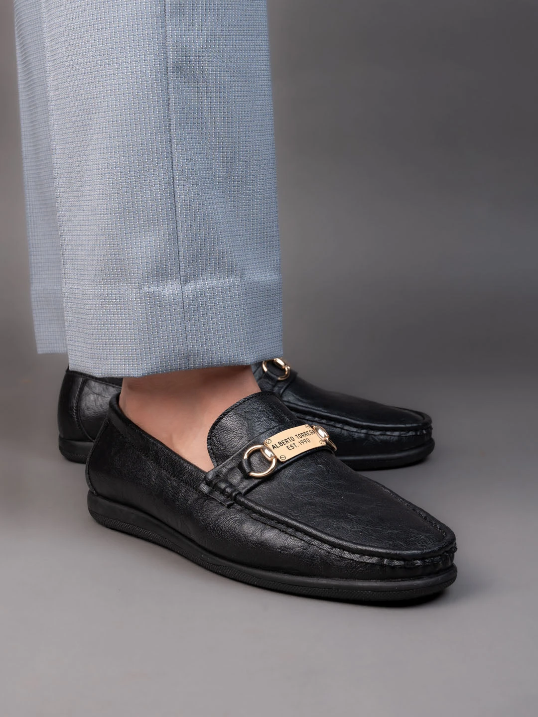 Alberto Torresi Twisty Series 531 Full Flex Rubber Sole Slip In Black Casual Loafers 1 Alberto Torresi Twisty Series 531 Full Flex Rubber Sole Slip In Black Casual Loafers
