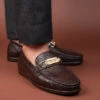 Alberto Torresi Twisty Series 531 Full Flex Rubber Sole Slip In Brown Casual Loafers