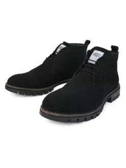 Alberto Torresi Headon Series Devl559 Genuine Suede High Tops For Men -Alberto Torresi Store 88559 BLACK 3