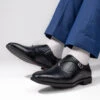 Alberto Torresi Hungary Series 606 Evergreen Black Formal Monk Shoes