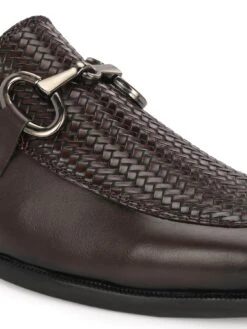 Premium Branded Horsebit Formal Synthetic Loafer With Tpr Sole And Heel Support -Alberto Torresi Store 88609 BROWN 8