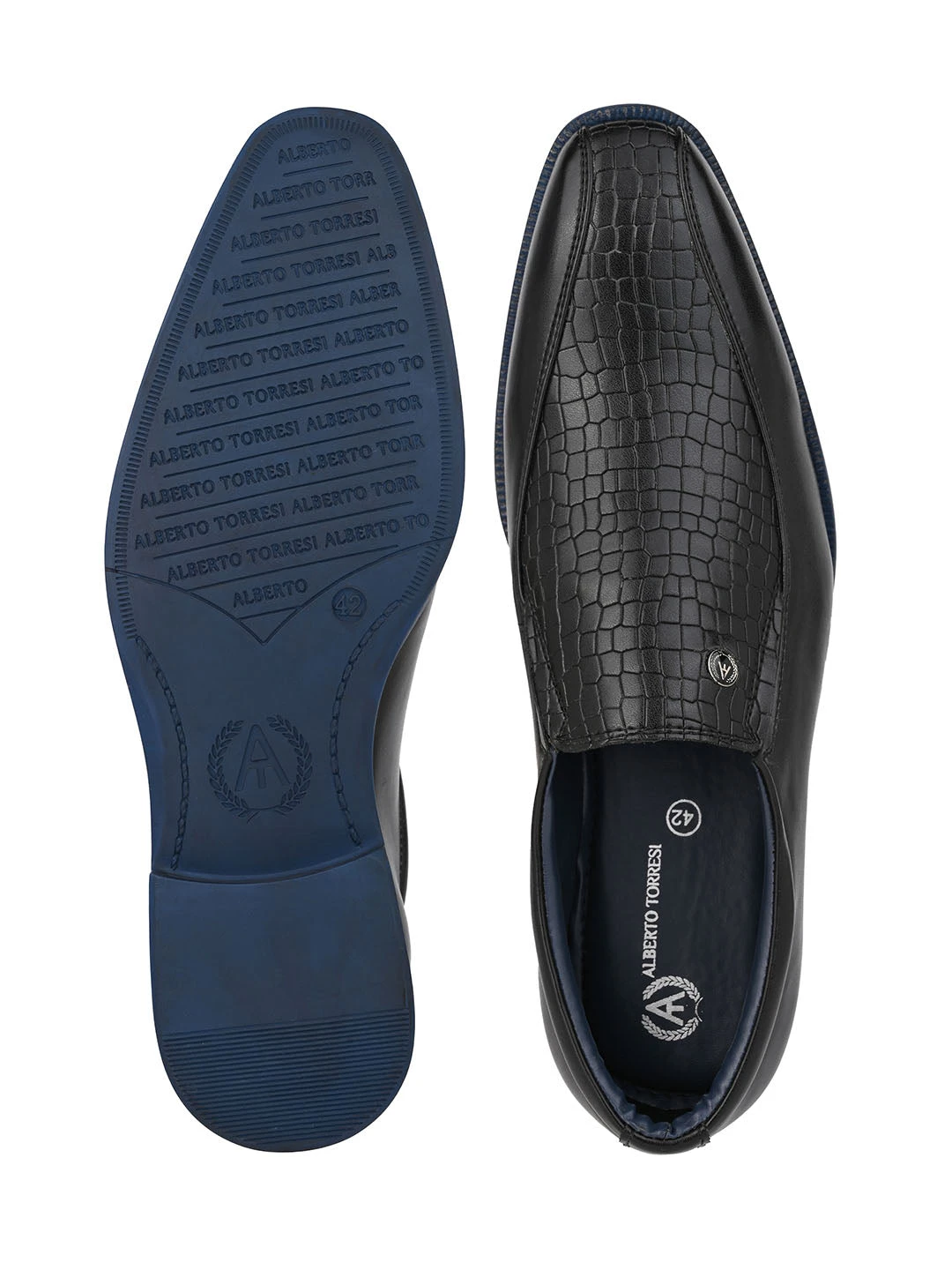 Alberto Torresi Hungary Series 611 Branded Sole Black Formal Shoes 7 Alberto Torresi Hungary Series 611 Branded Sole Black Formal Shoes - Image 7