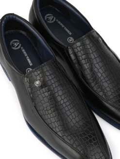 Alberto Torresi Hungary Series 611 Branded Sole Black Formal Shoes 15 Alberto Torresi Hungary Series 611 Branded Sole Black Formal Shoes -Alberto Torresi Store 88611 BLACK BLUE 7