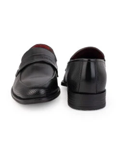 Alberto Torresi Fox Leather Black Slip On Formal Shoes -Alberto Torresi Store 88622BLACK 5