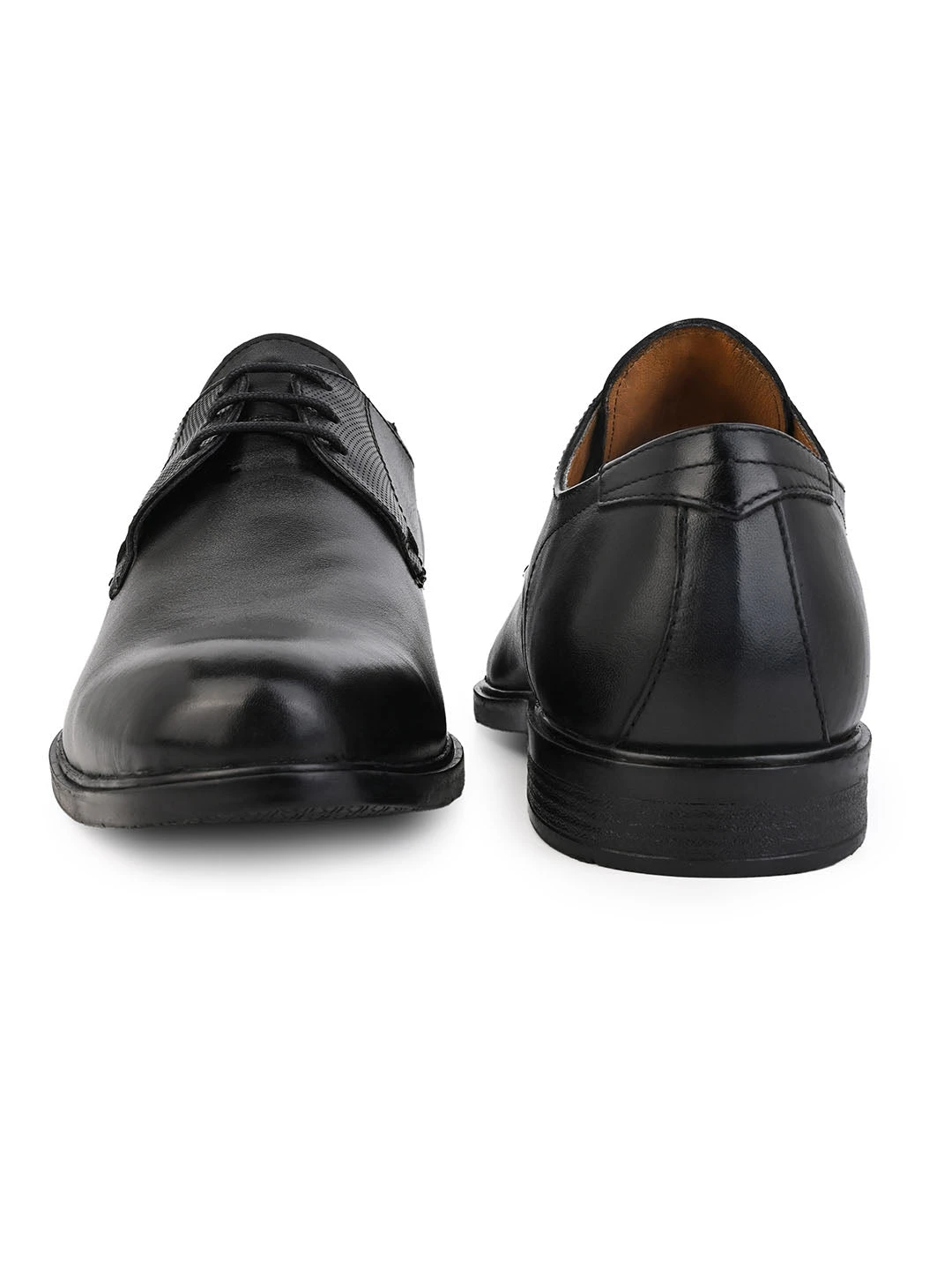 Alberto Torresi Men's Black Leather Formal Derby Shoes 4 Alberto Torresi Men's Black Leather Formal Derby Shoes - Image 4