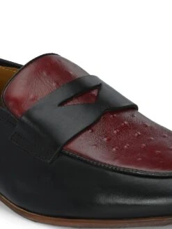 Alberto Torresi Genuine Leather Black Bordo Loafers For Men 15 Alberto Torresi Genuine Leather Black Bordo Loafers For Men -Alberto Torresi Store 88682 BLACK BORDO 8