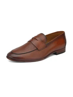 Alberto Torresi Genuine Leather Brown Loafers For Men -Alberto Torresi Store 88682 TABBAC 5