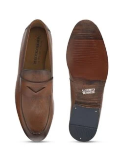 Alberto Torresi Genuine Leather Brown Loafers For Men -Alberto Torresi Store 88682 TABBAC 6