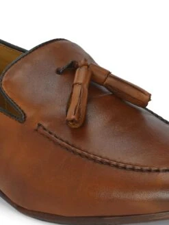Alberto Torresi Genuine Leather 683 Tan Tassel Loafers For Men -Alberto Torresi Store 88683 TAN 8
