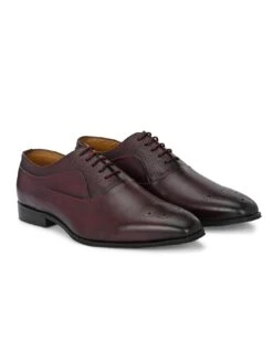 Alberto Torresi Genuine Leather 685 Bordo Office/ Dress Formal Lace Up Shoes -Alberto Torresi Store 88685 BORDO 4