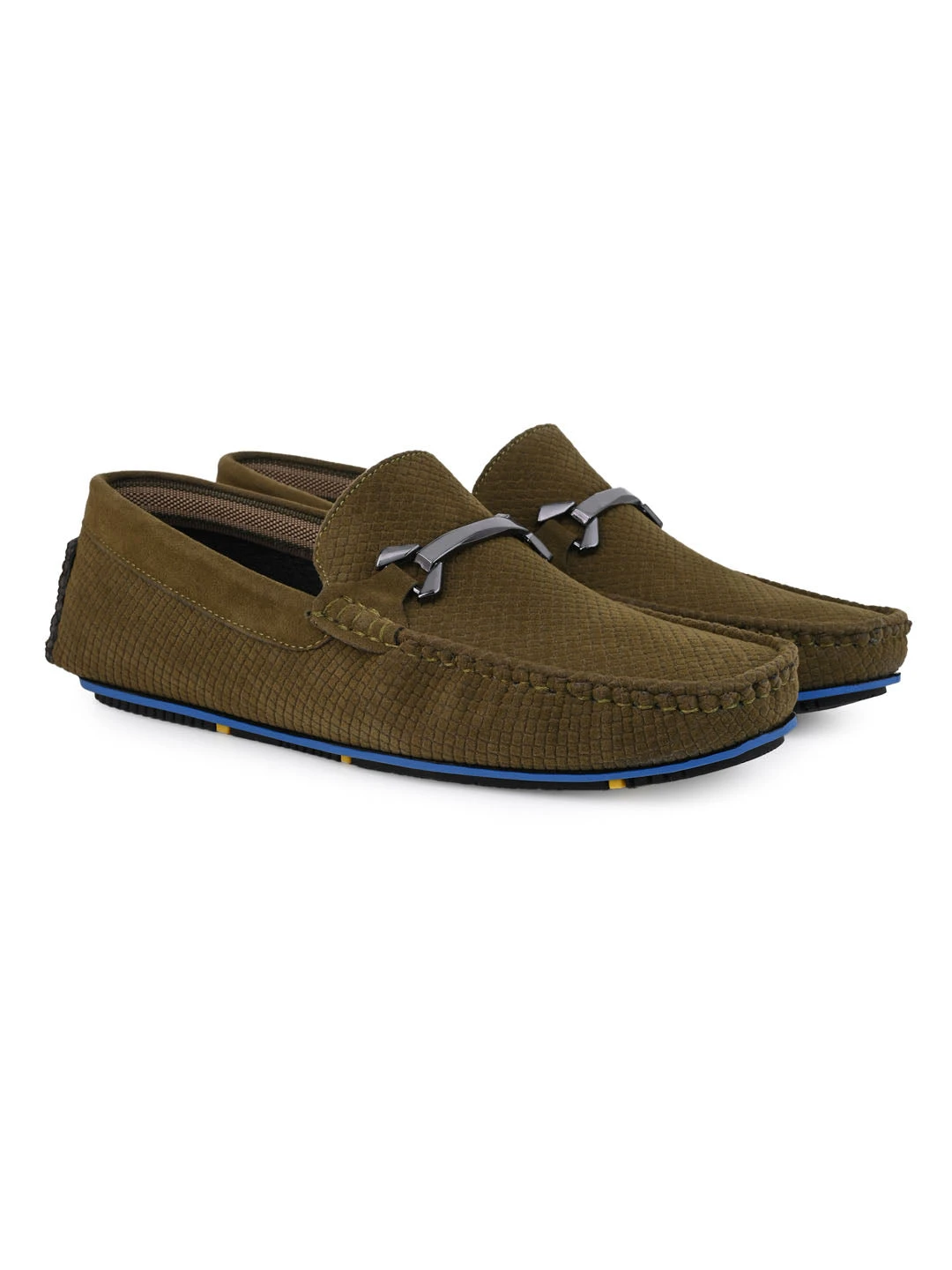 Alberto Torresi Trendy Silicon Multi Coloured Anti Slip SoleVibrantOlive Loafer 3 Alberto Torresi Trendy Silicon Multi Coloured Anti Slip SoleVibrantOlive Loafer - Image 3