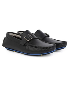 Alberto Torresi Trendy Silicon Muti Coloured Anti Slip Sole Black Monk Loafer 10 Alberto Torresi Trendy Silicon Muti Coloured Anti Slip Sole Black Monk Loafer -Alberto Torresi Store 88716 BLACK N 2