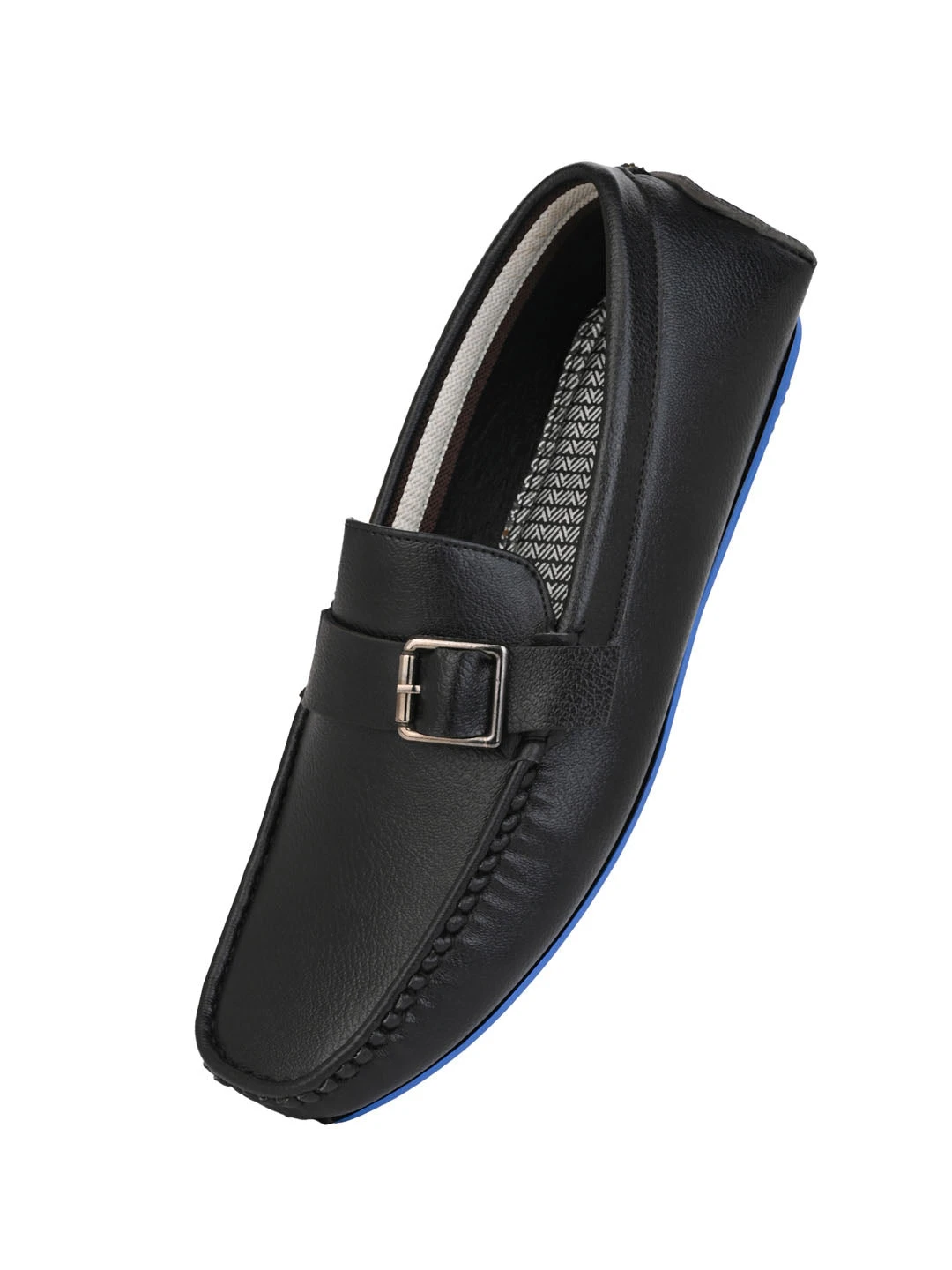 Alberto Torresi Trendy Silicon Muti Coloured Anti Slip Sole Black Monk Loafer 5 Alberto Torresi Trendy Silicon Muti Coloured Anti Slip Sole Black Monk Loafer - Image 5