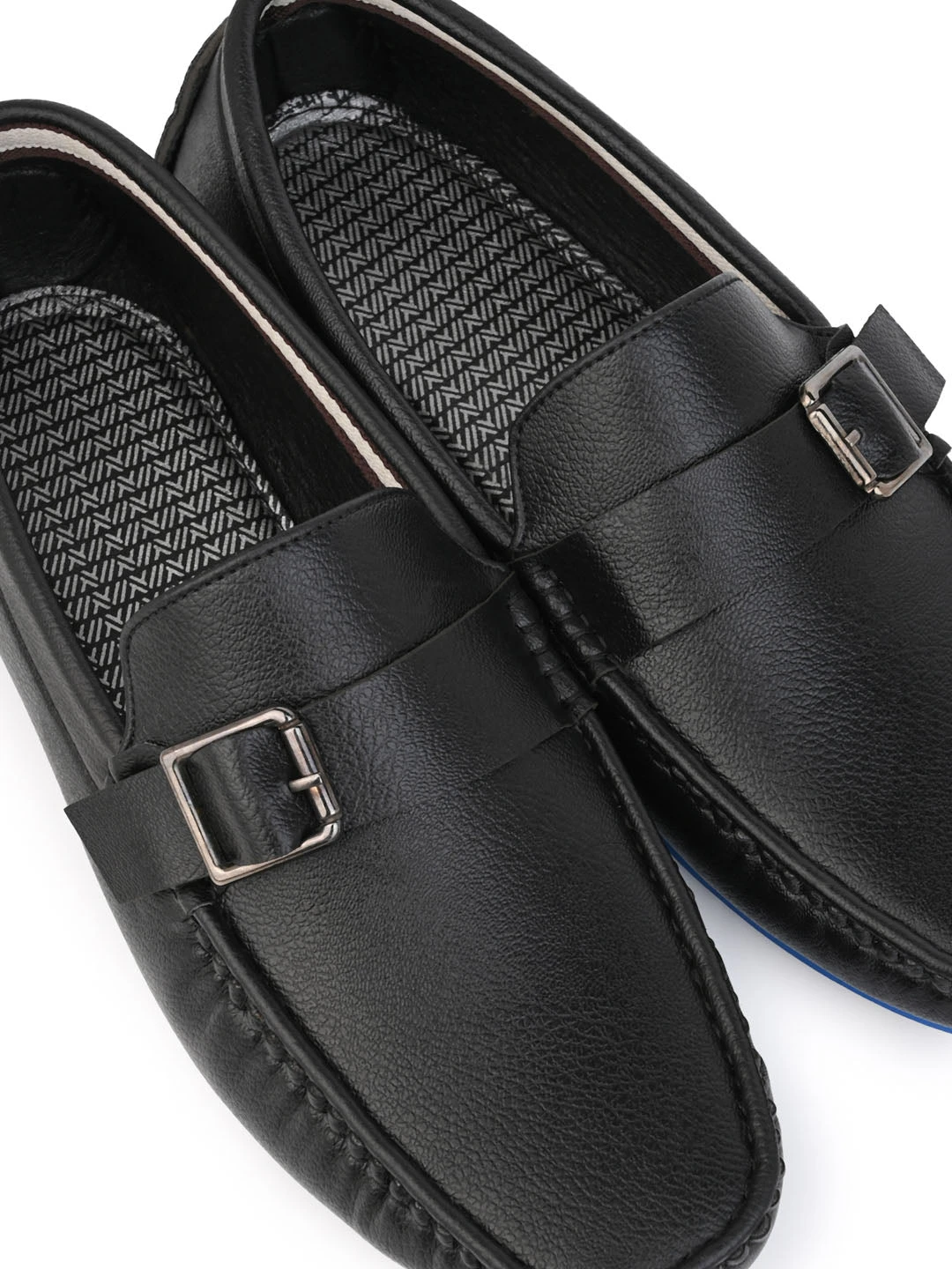 Alberto Torresi Trendy Silicon Muti Coloured Anti Slip Sole Black Monk Loafer 8 Alberto Torresi Trendy Silicon Muti Coloured Anti Slip Sole Black Monk Loafer - Image 8