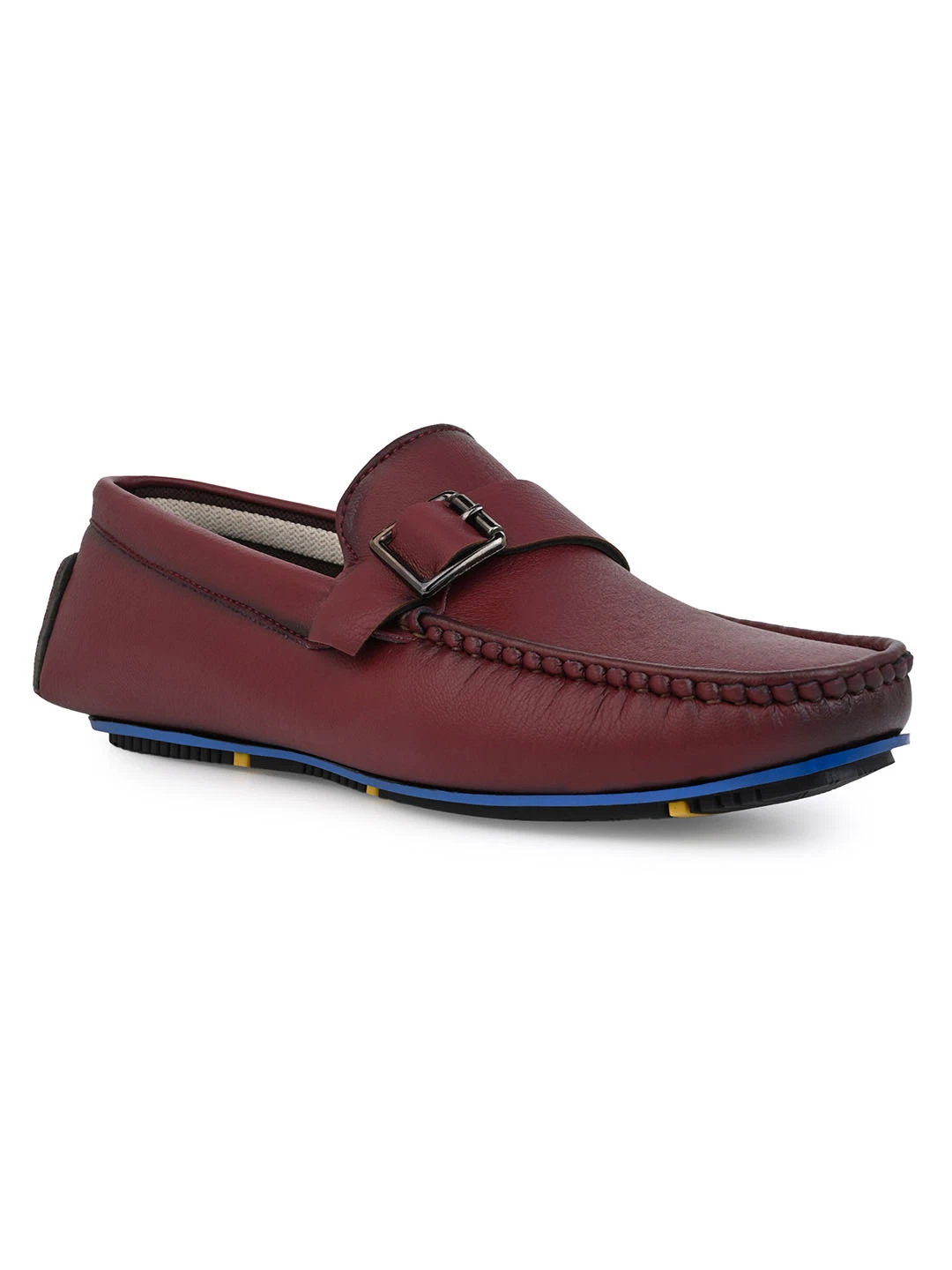Alberto Torresi Trendy Silicon Muti Coloured Anti Slip Sole Bordo Monk Loafer 2 Alberto Torresi Trendy Silicon Muti Coloured Anti Slip Sole Bordo Monk Loafer - Image 2