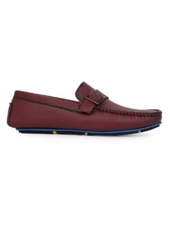 Alberto Torresi Trendy Silicon Muti Coloured Anti Slip Sole Bordo Monk Loafer 11 Alberto Torresi Trendy Silicon Muti Coloured Anti Slip Sole Bordo Monk Loafer -Alberto Torresi Store 88716 BORDO 3