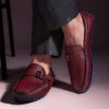 Alberto Torresi Trendy Silicon Muti Coloured Anti Slip Sole Bordo Monk Loafer