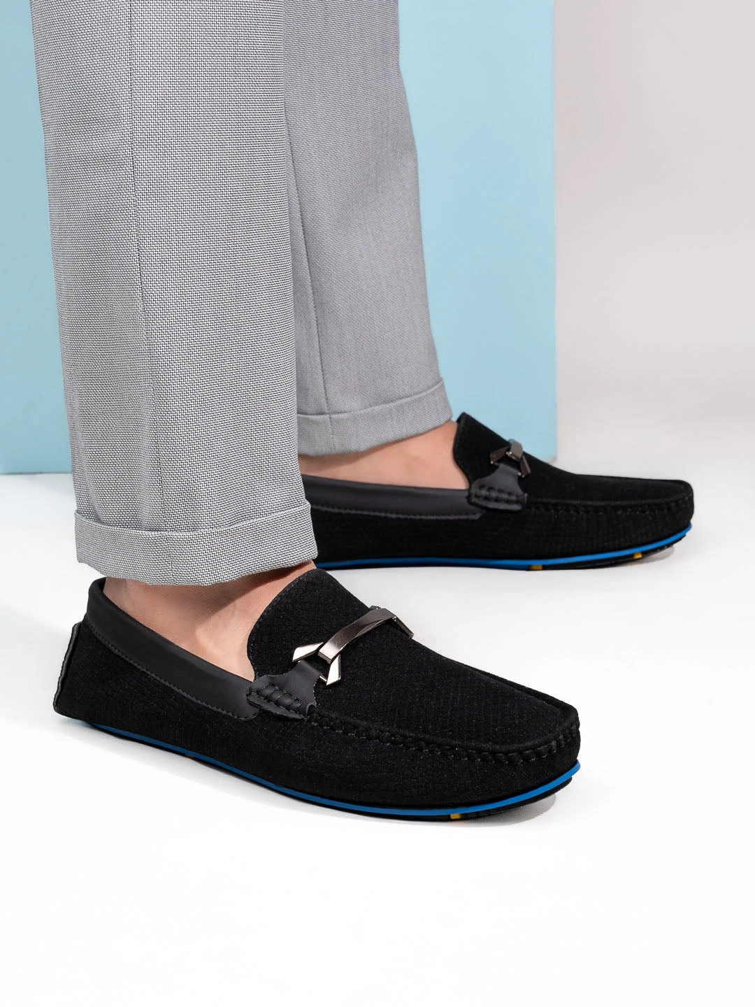 Alberto Torresi Trendy Silicon Multi Coloured Anti Slip Sole Vibrant Black Loafer 1 Alberto Torresi Trendy Silicon Multi Coloured Anti Slip Sole Vibrant Black Loafer