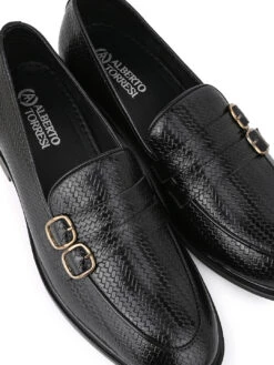 Alberto Torresi Palermo Black Men's Double Monk Strap Shoes -Alberto Torresi Store DSC 6717 2