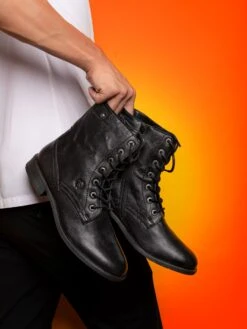 Alberto Torresi Barcus Black Ankle Boots -Alberto Torresi Store SHOEUYA7TZAJZWGY 1